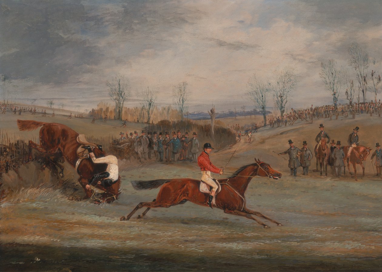 Scenes from a steeplechase: Near the Finish by Henry Thomas Alken
