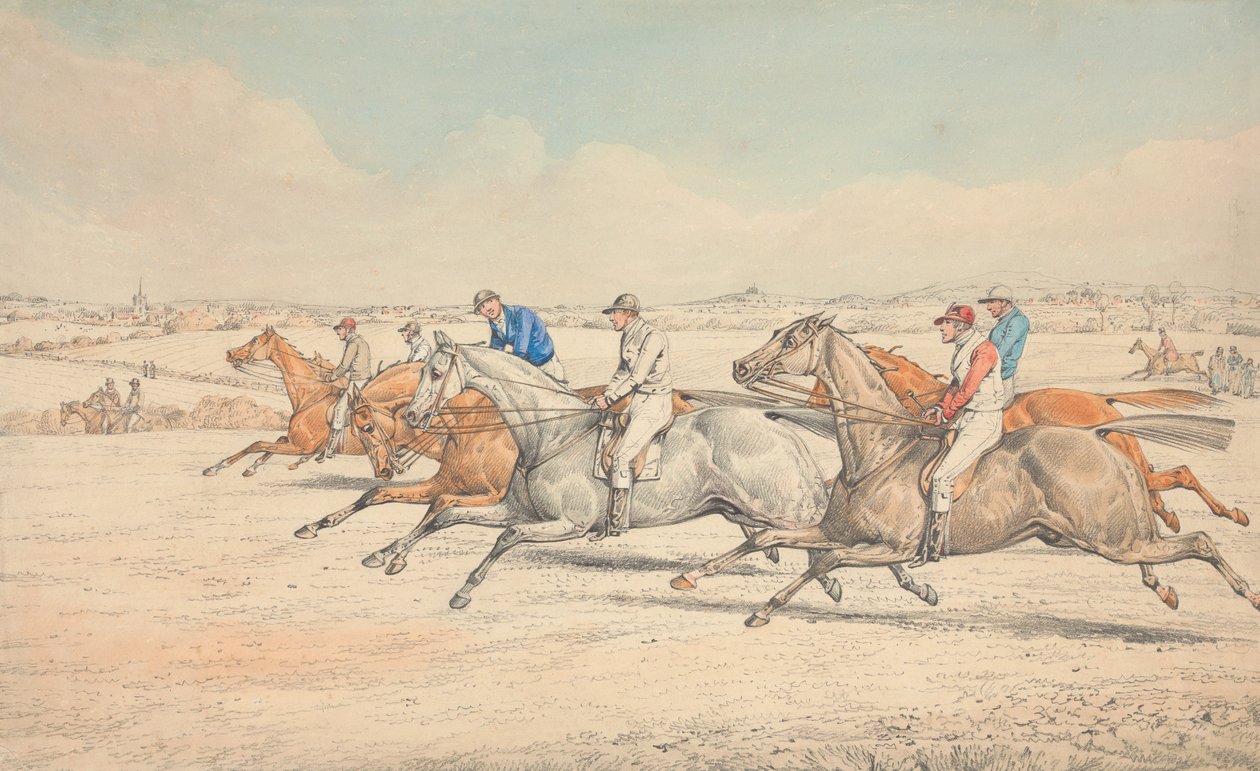 Steeplechasing: The Start by Henry Thomas Alken