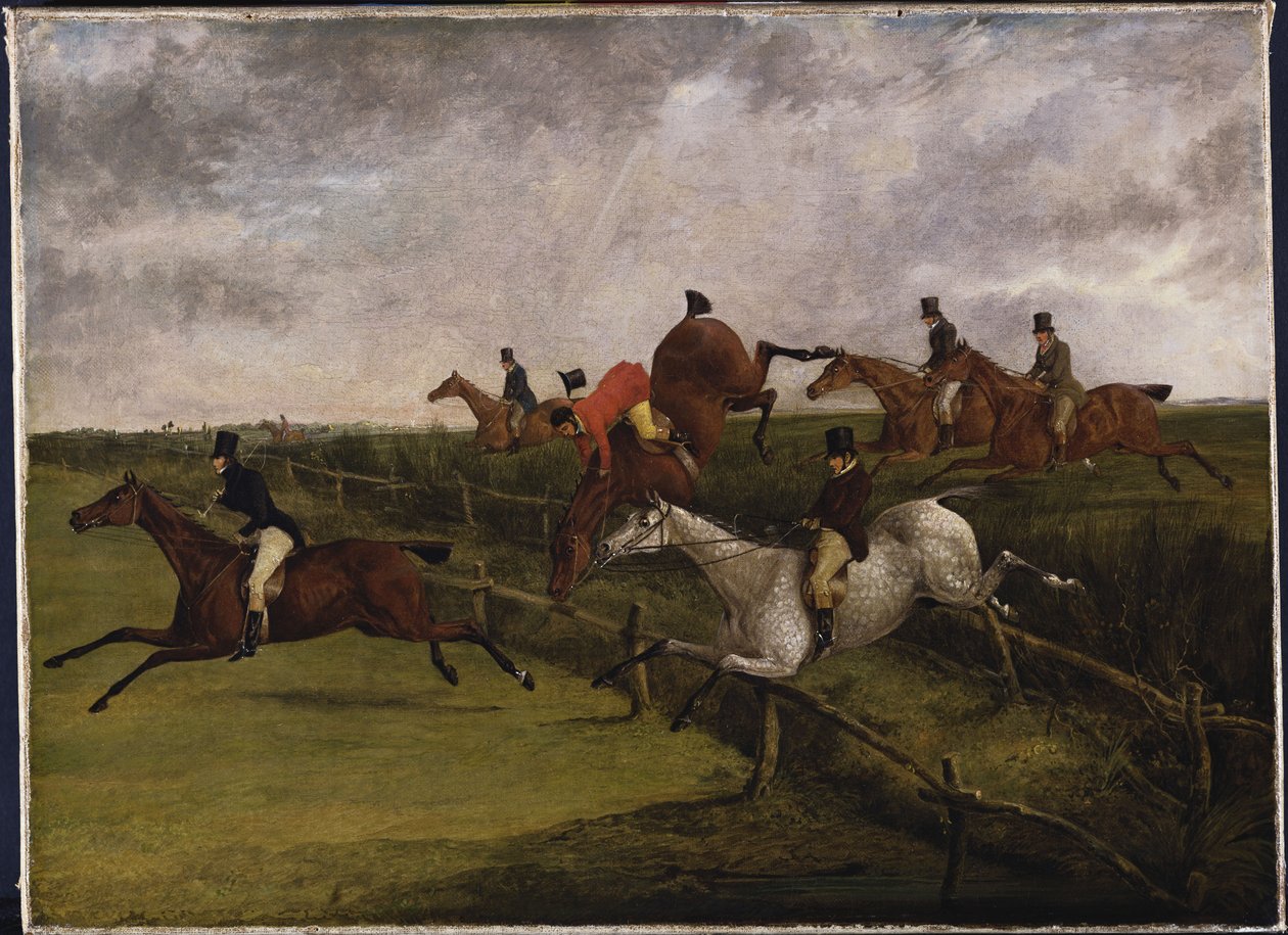 The Grand Leicestershire Steeplechase, March 12, 1829: Symptoms of Distress by Henry Thomas Alken