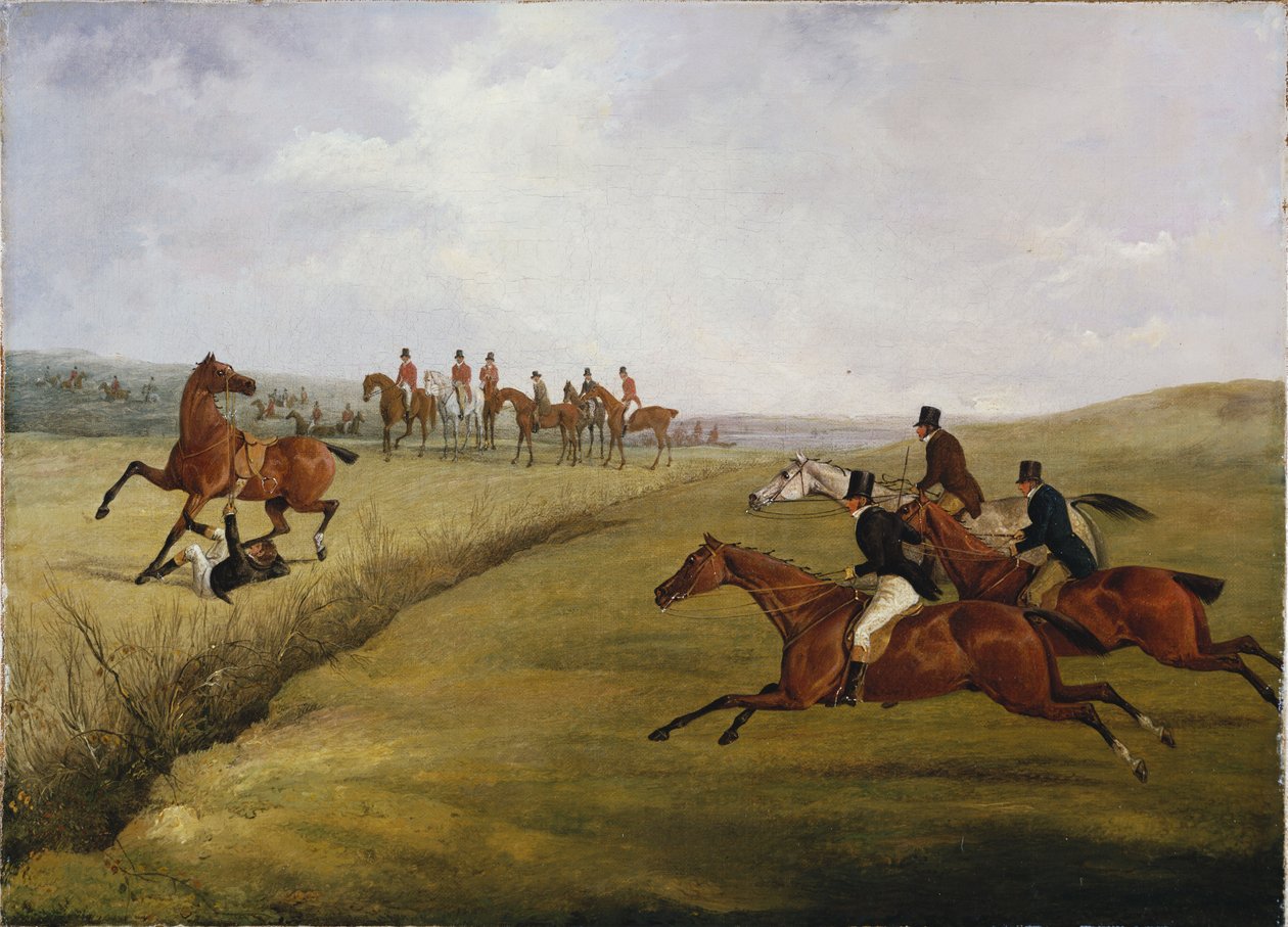 The Grand Leicestershire Steeplechase, March 12, 1829: The Climax of Disaster by Henry Thomas Alken