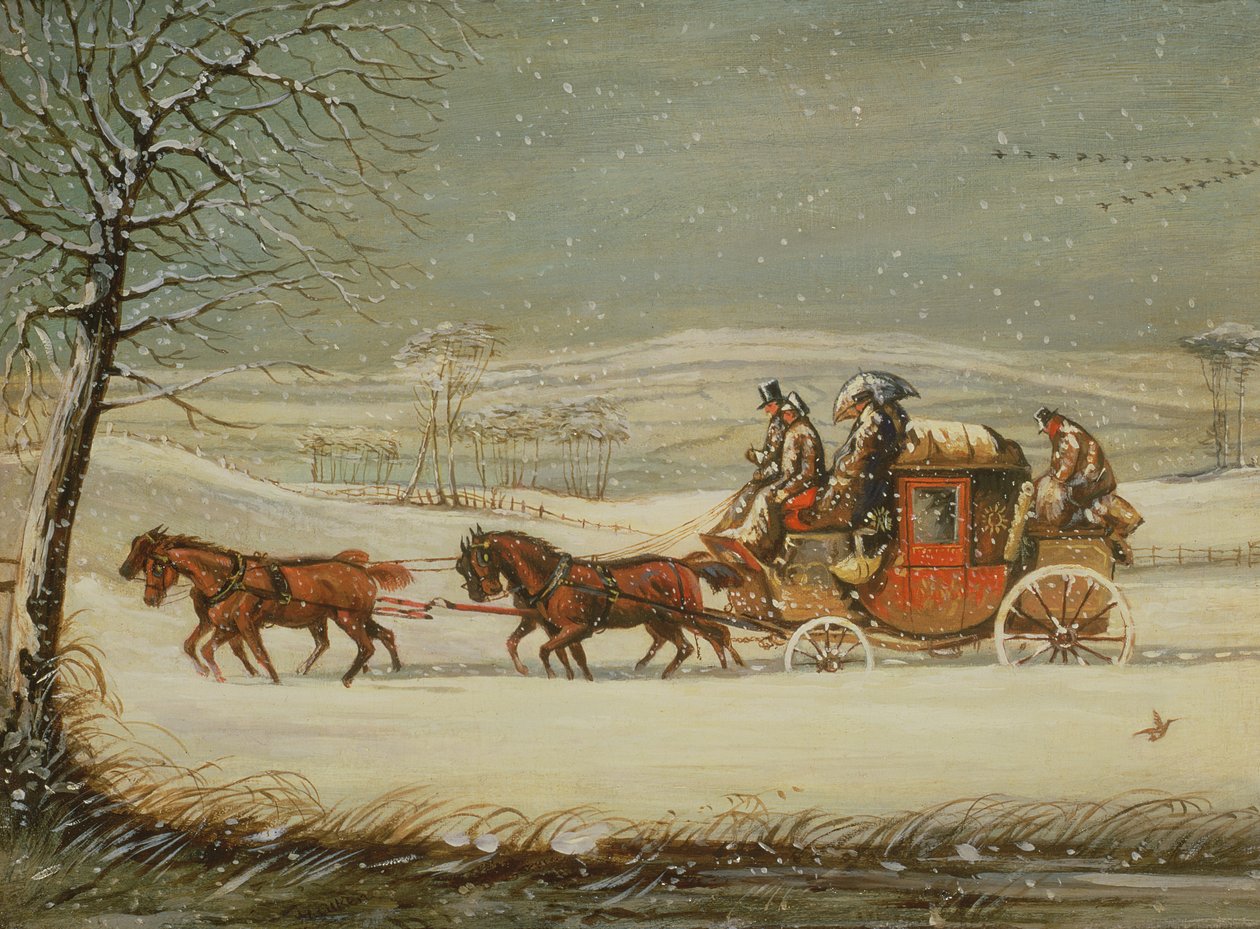 The Royal Mail in Winter by Henry Thomas Alken