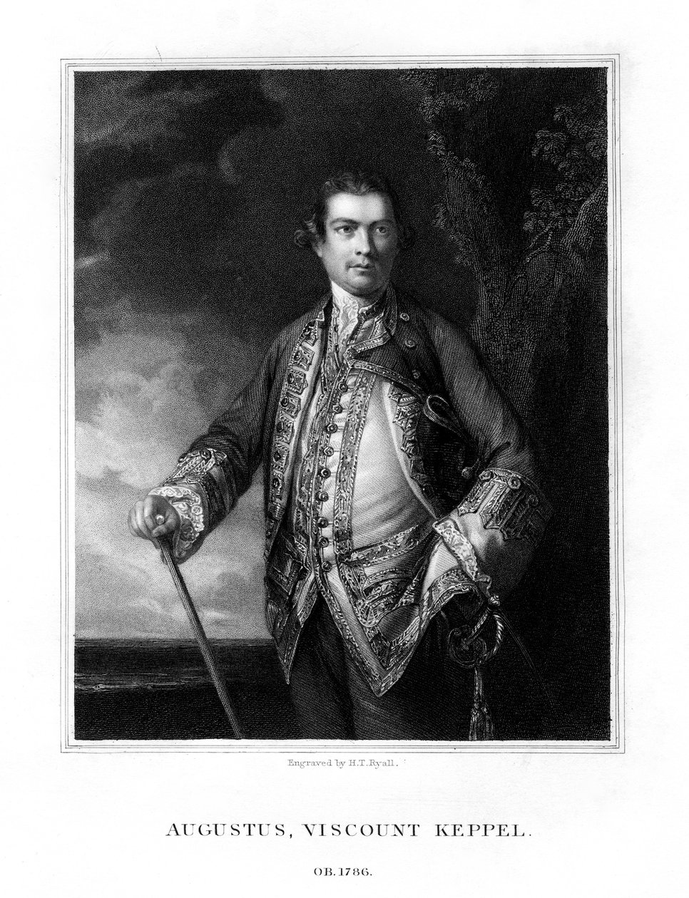 Augustus Keppel, 1st Viscount Keppel, British Admiral by Henry Thomas Ryall
