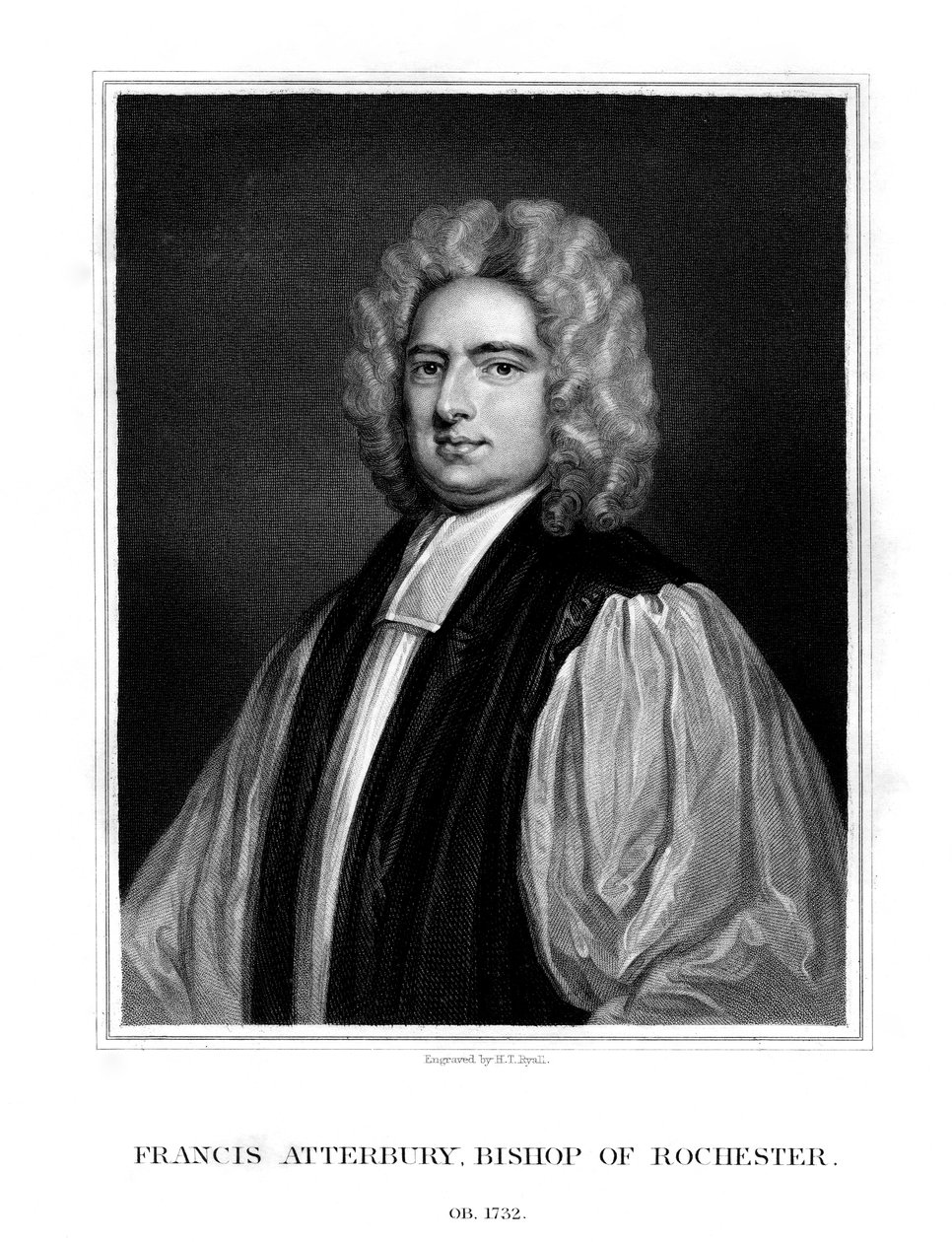 Francis Atterbury, Bishop of Rochester, 1831 by Henry Thomas Ryall