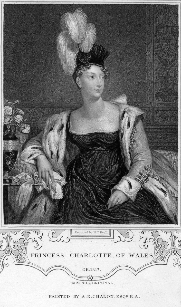 Princess Charlotte Augusta of Wales, 19th Century by Henry Thomas Ryall