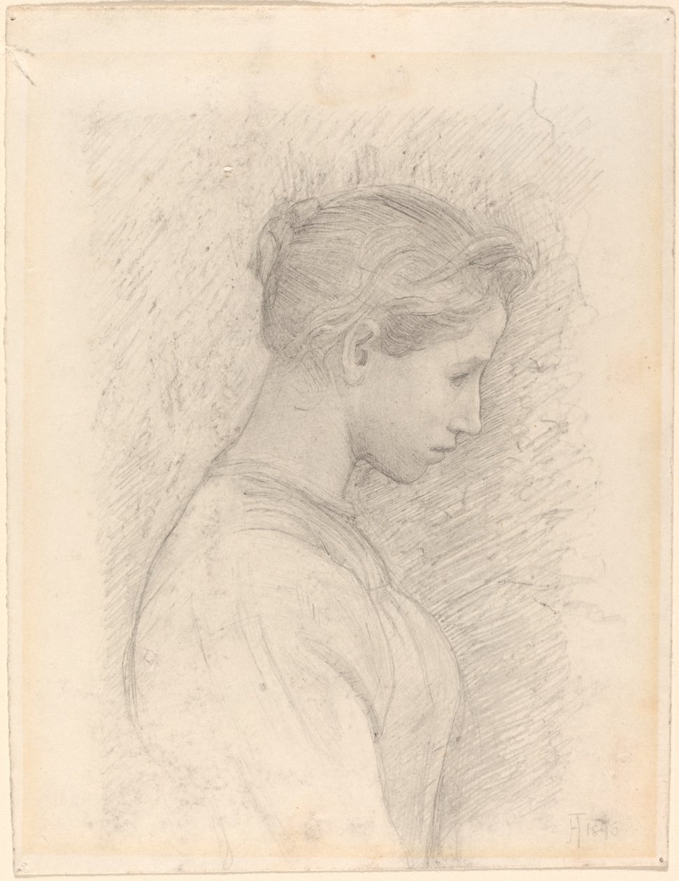 A Young Woman in Profile by Henry Tonks