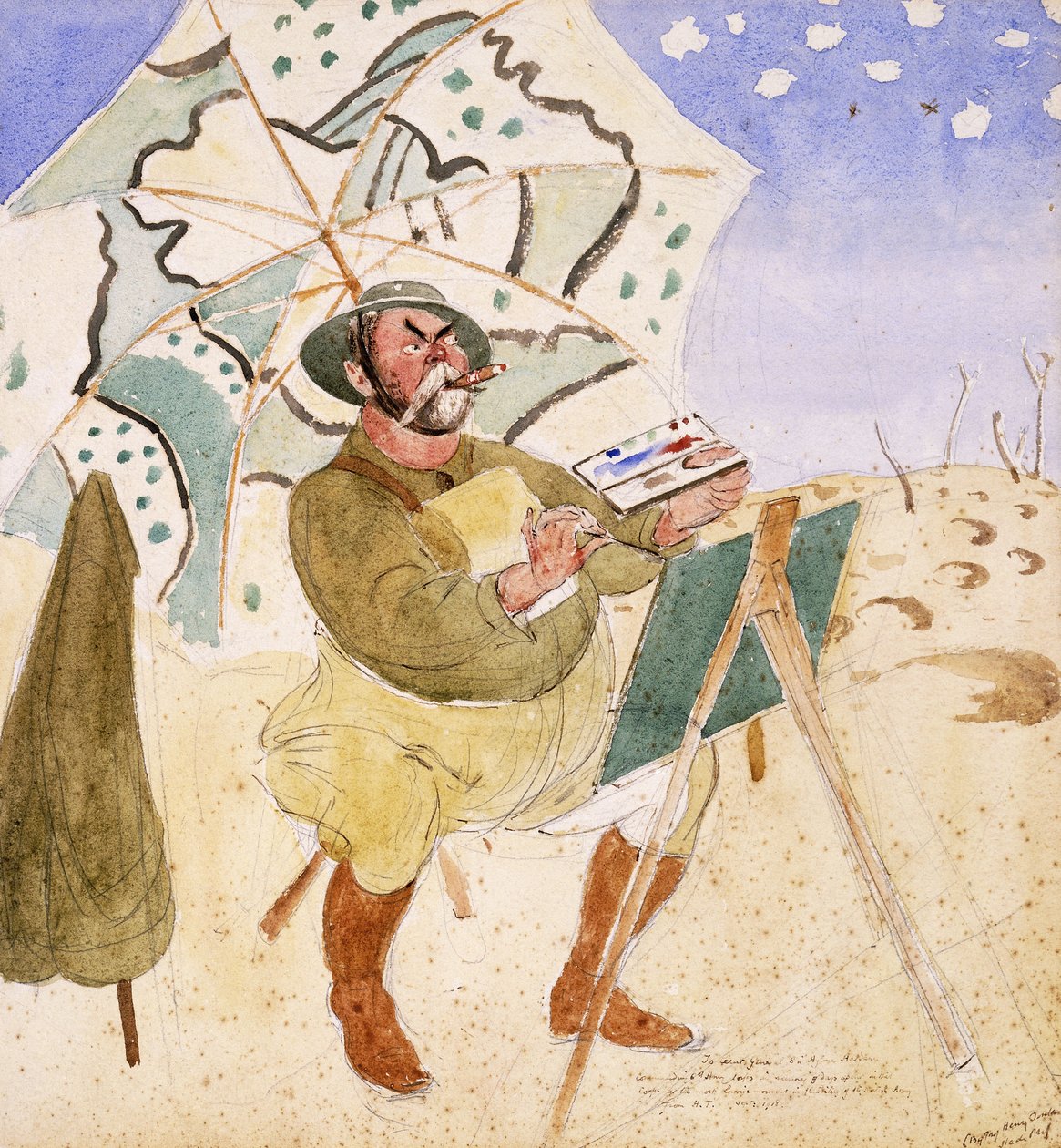 John Singer Sargent Painting by Henry Tonks