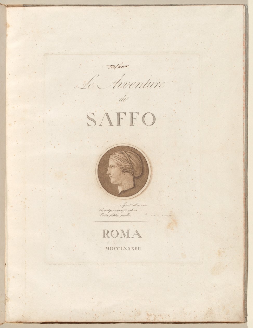 The Adventures of Sappho by Henry Tresham