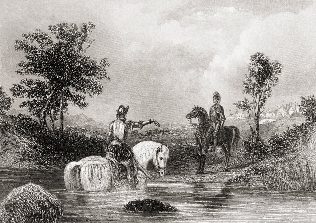 The Meeting of the Earl of Essex and the Earl of Tyrone in County Louth, Ireland in 1599, from 