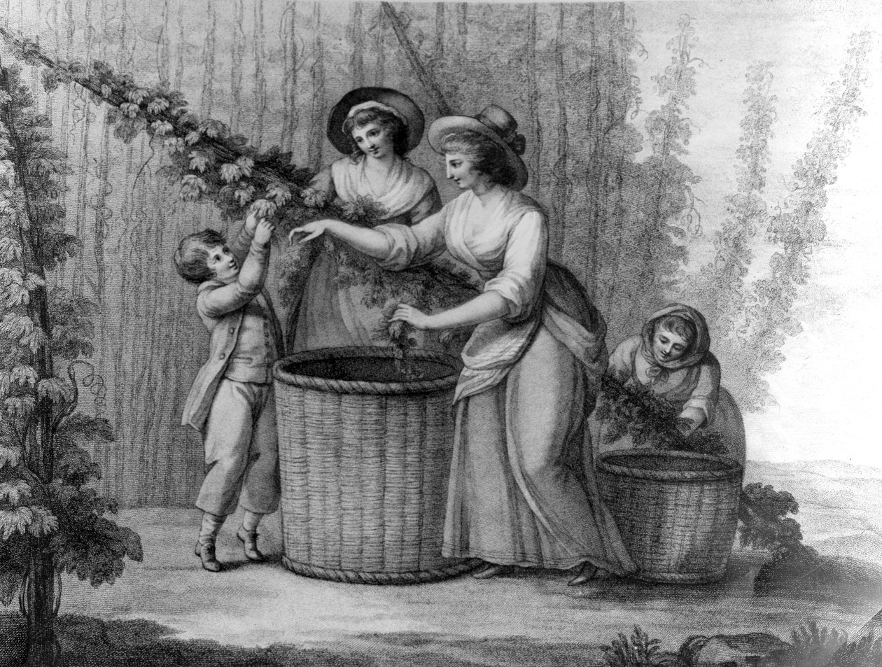 Hop Pickers, engraved by William Dickinson by Henry William Bunbury