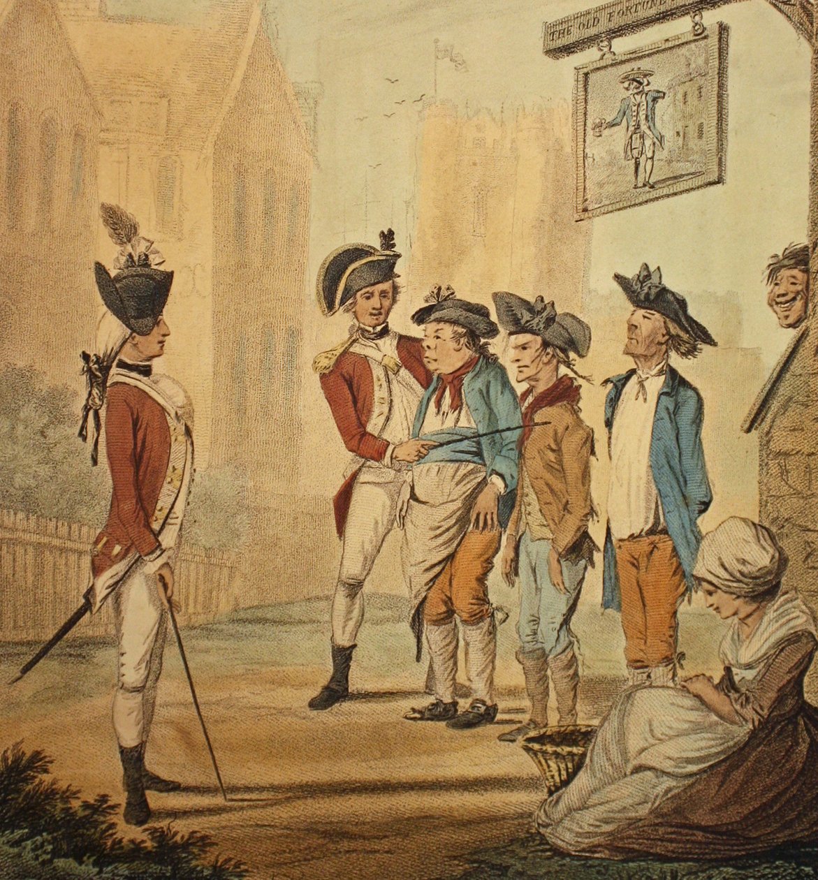 Recruits, published 1780 by Henry William Bunbury