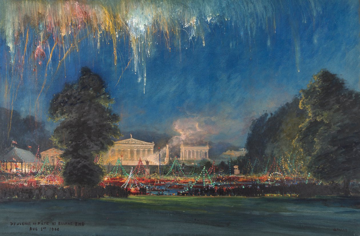 Souvenir of Fête at Bourne End, New York Lodge, Buckinghamshire, August 1st 1908 by Henry William Woolls