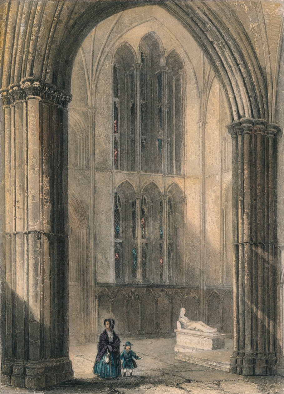 Worcester Cathedral: North Transept of Choir by Henry Winkles