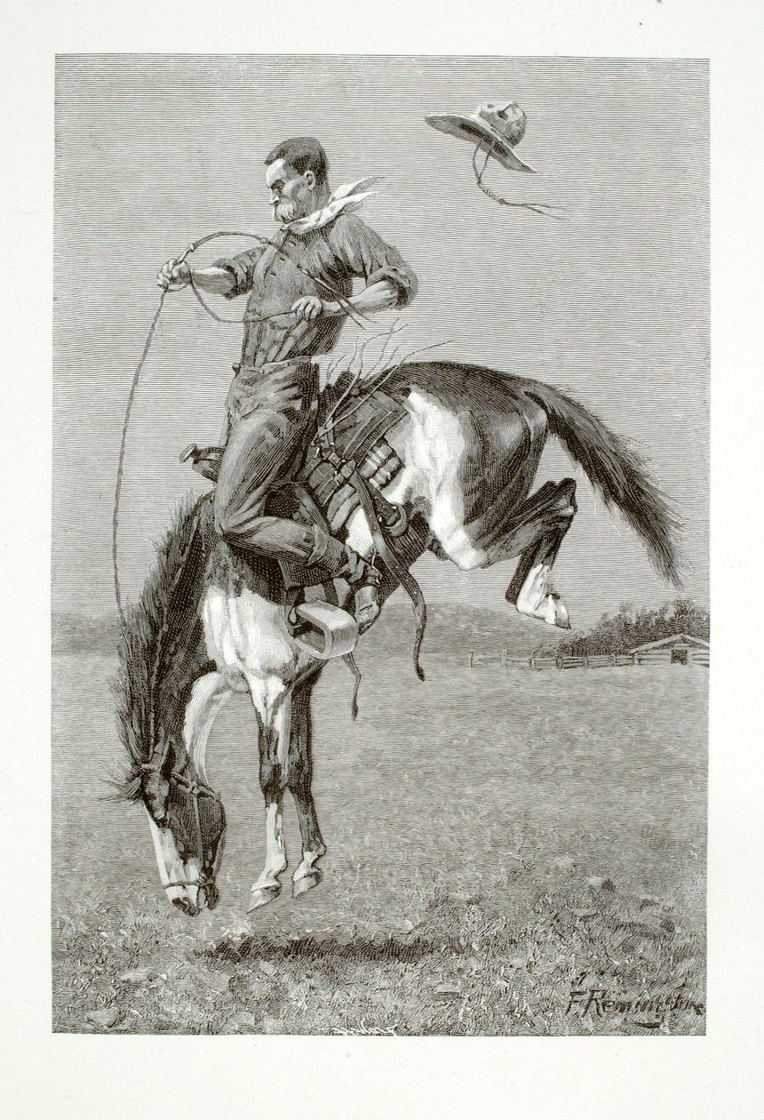 A Bucking Bronco by Henry Wolf
