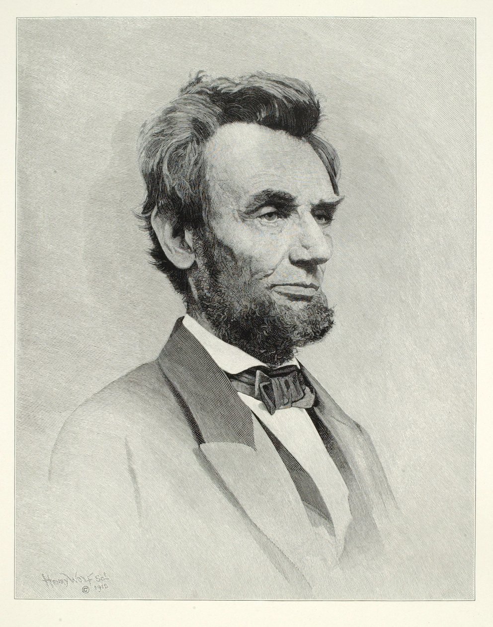 Abraham Lincoln by Henry Wolf