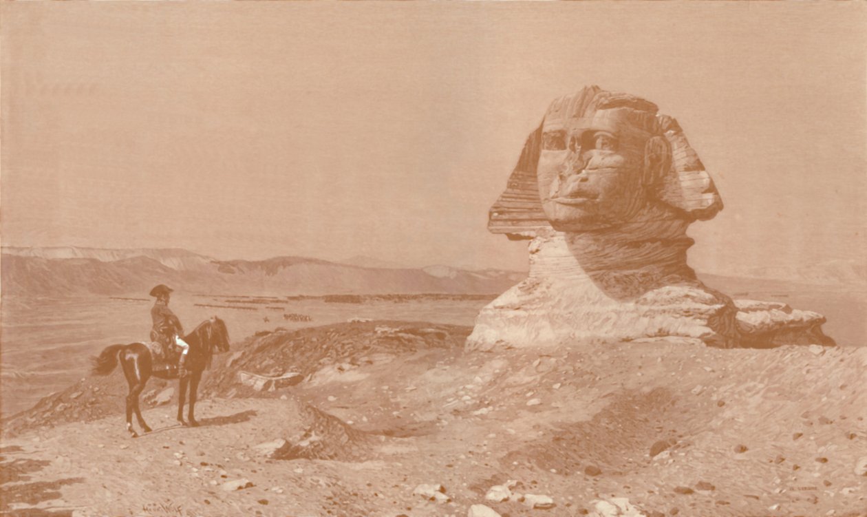 Bonaparte Before the Sphinx, 1886, 1896 by Henry Wolf