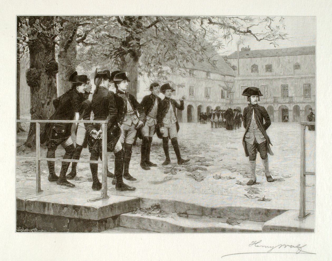 Bonaparte, the Novice, at the School of Brienne by Henry Wolf