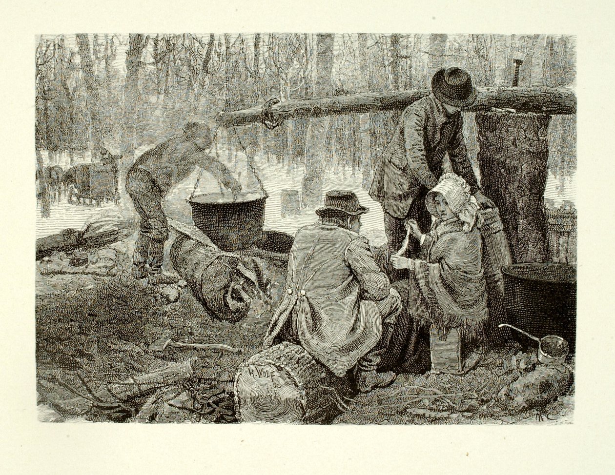 Cooking a Camp Dinner by Henry Wolf