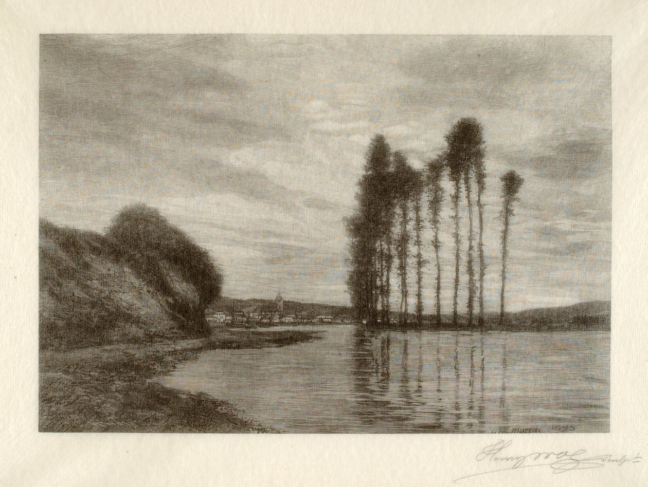 View on the Seine by Henry Wolf