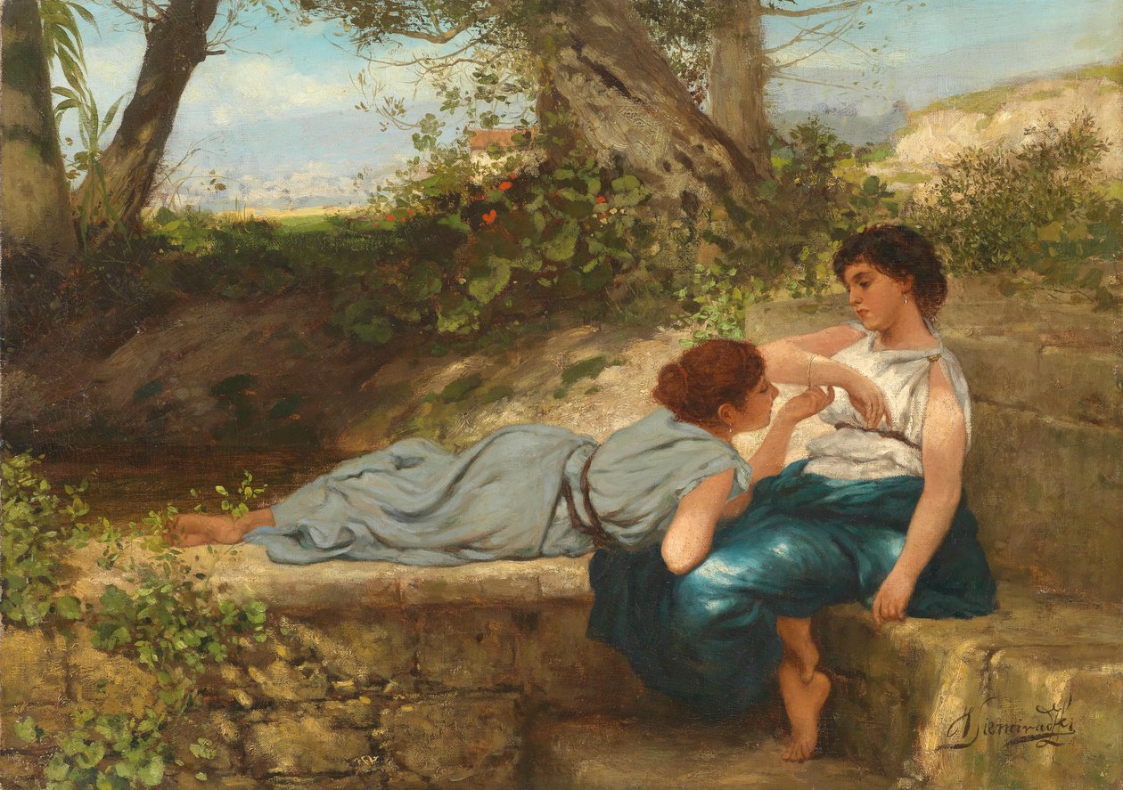 The Conversation (The New Bracelet) by Henryk Siemiradzki