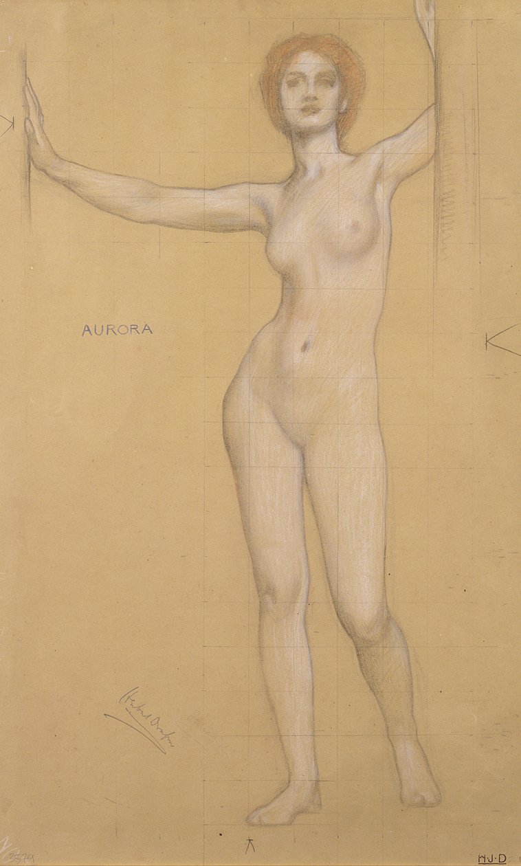 Aurora - Study for the Gates of Dawn by Herbert James Draper