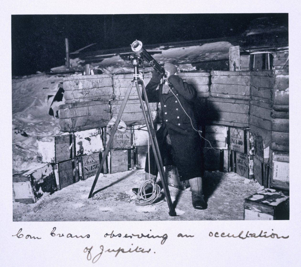 Commander Evans Observing an Occultation of Jupiter, from 