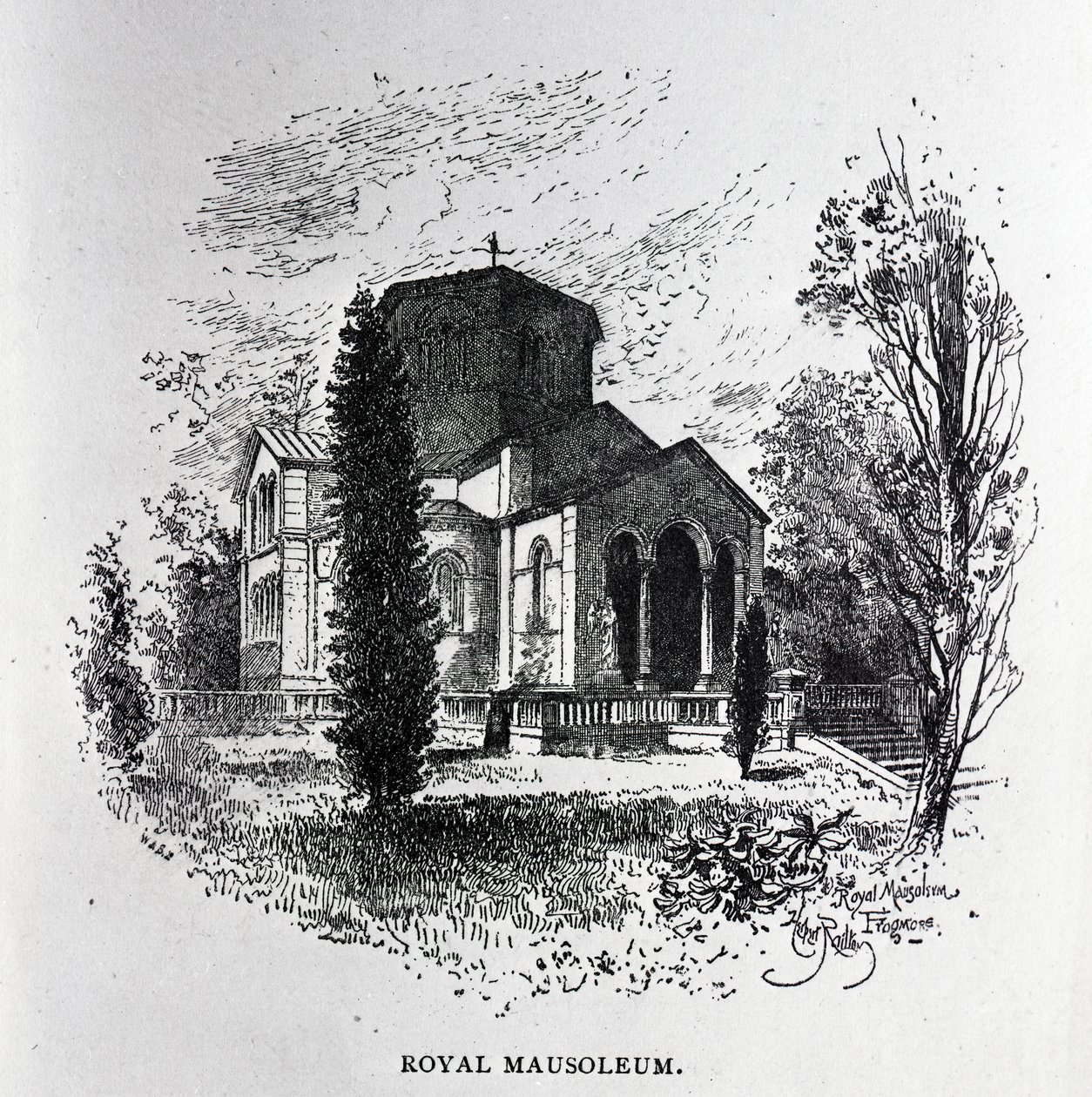 The Royal Mausoleum, Frogmore by Herbert Railton