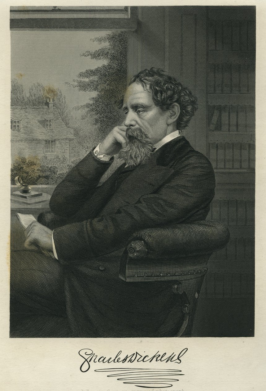 Charles Dickens, Portrait by Herbert Watkins