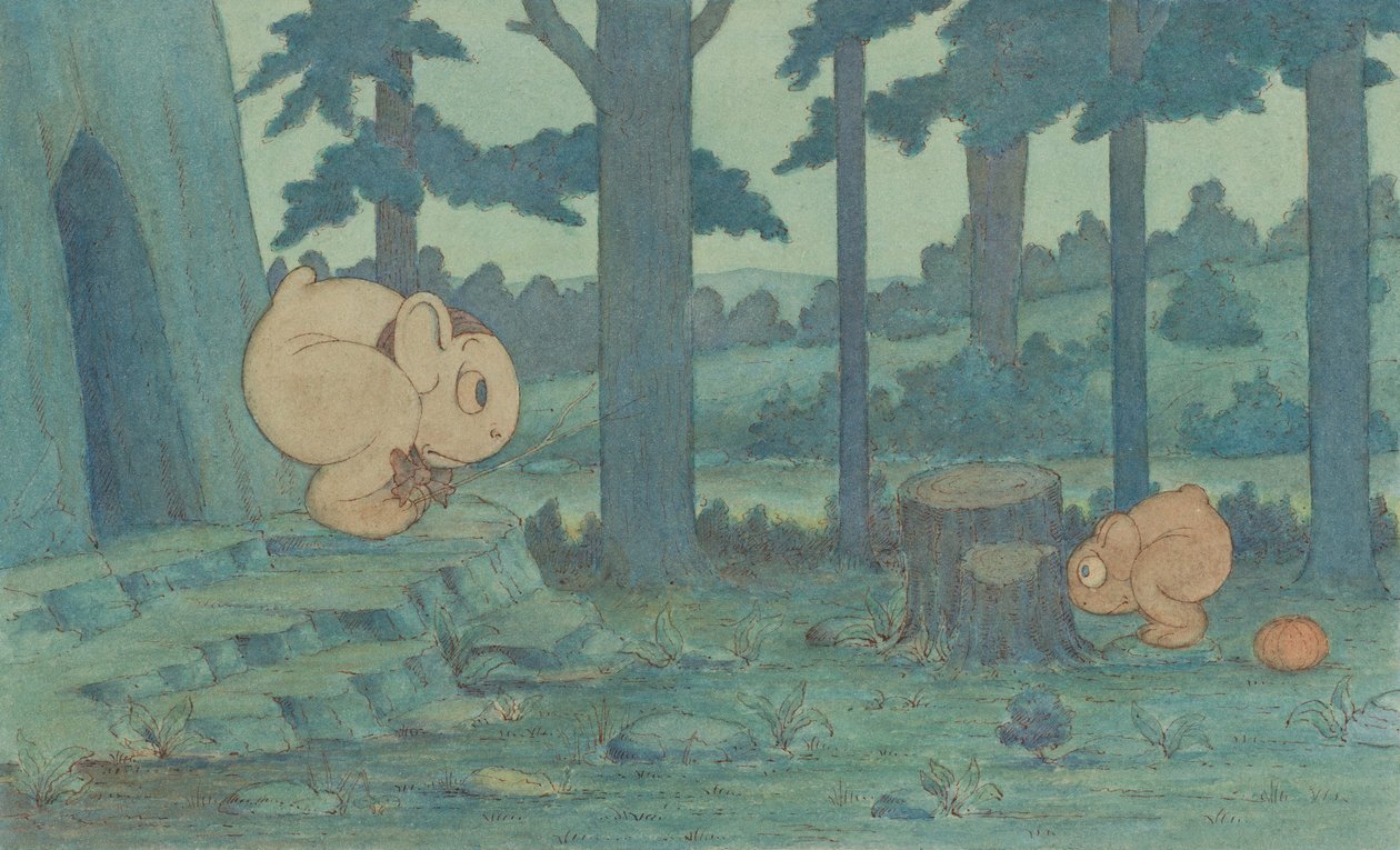 Wiggle Much Baby Hiding from Mama, c.1910 by Herbert E. Crowley