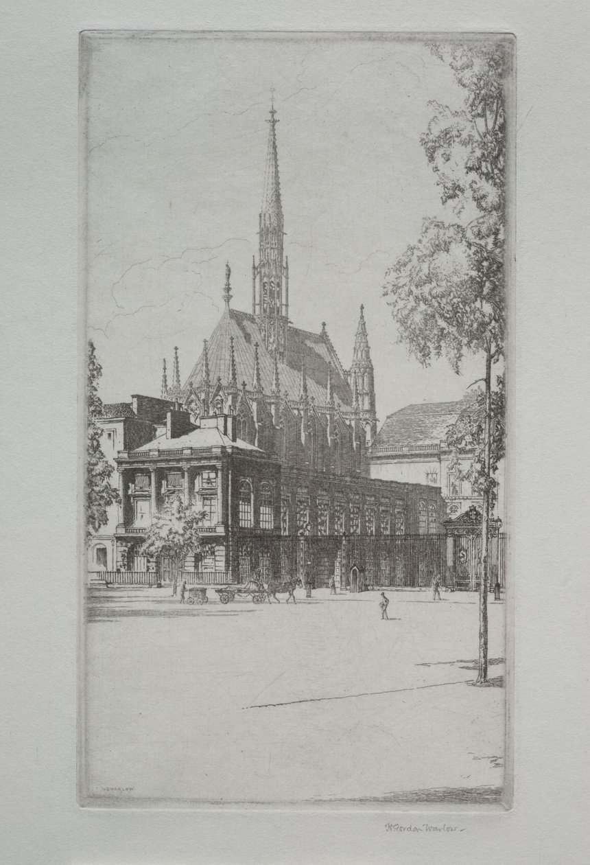 St. Chapelle, Paris by Herbert Gordon Warlow