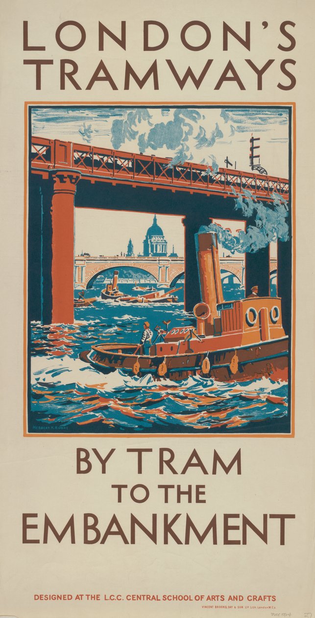 By Tram To The Embankment by Herbert Kerr Rooke