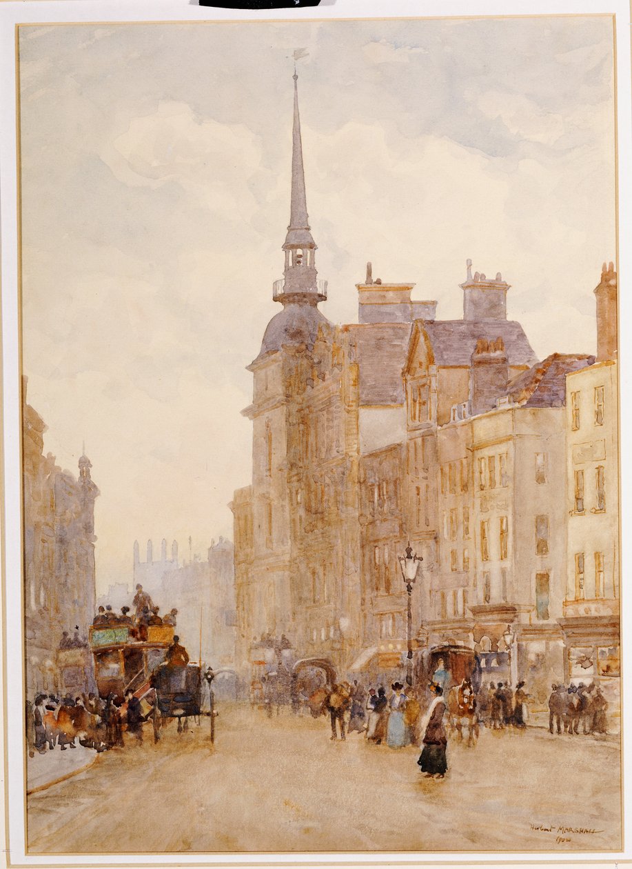 Looking down Ludgate Hill from the Steps of St. Paul