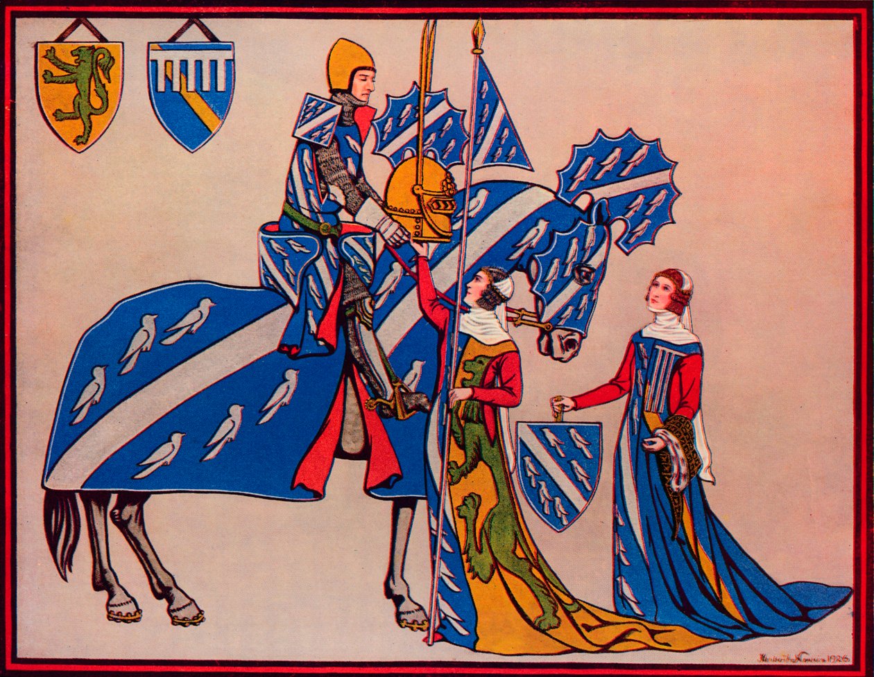 Sir Geoffrey Luttrell, His Wife and Daughter-In-Law by Herbert Norris