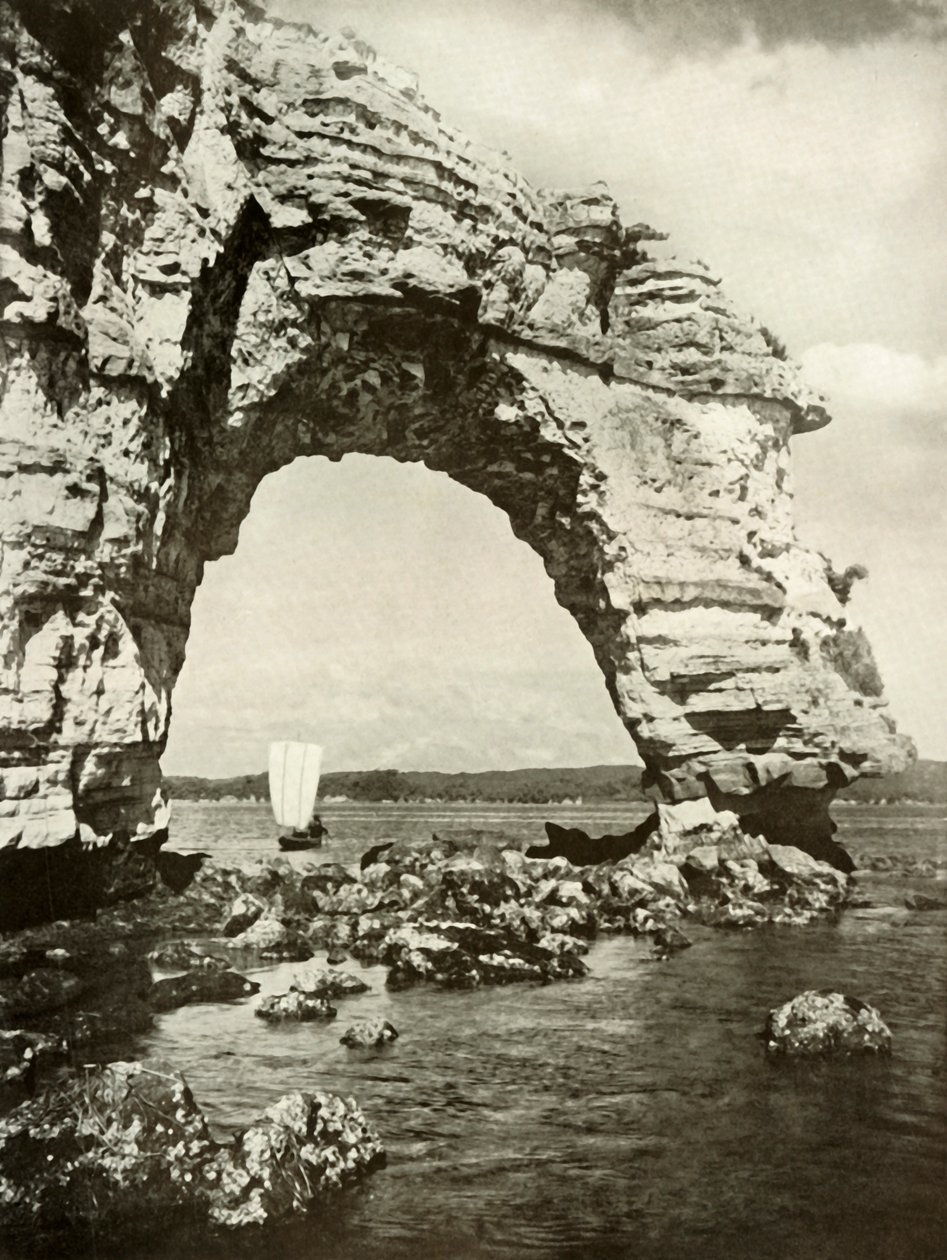 A Sea-Worn Arch at Matsushima by Herbert Ponting