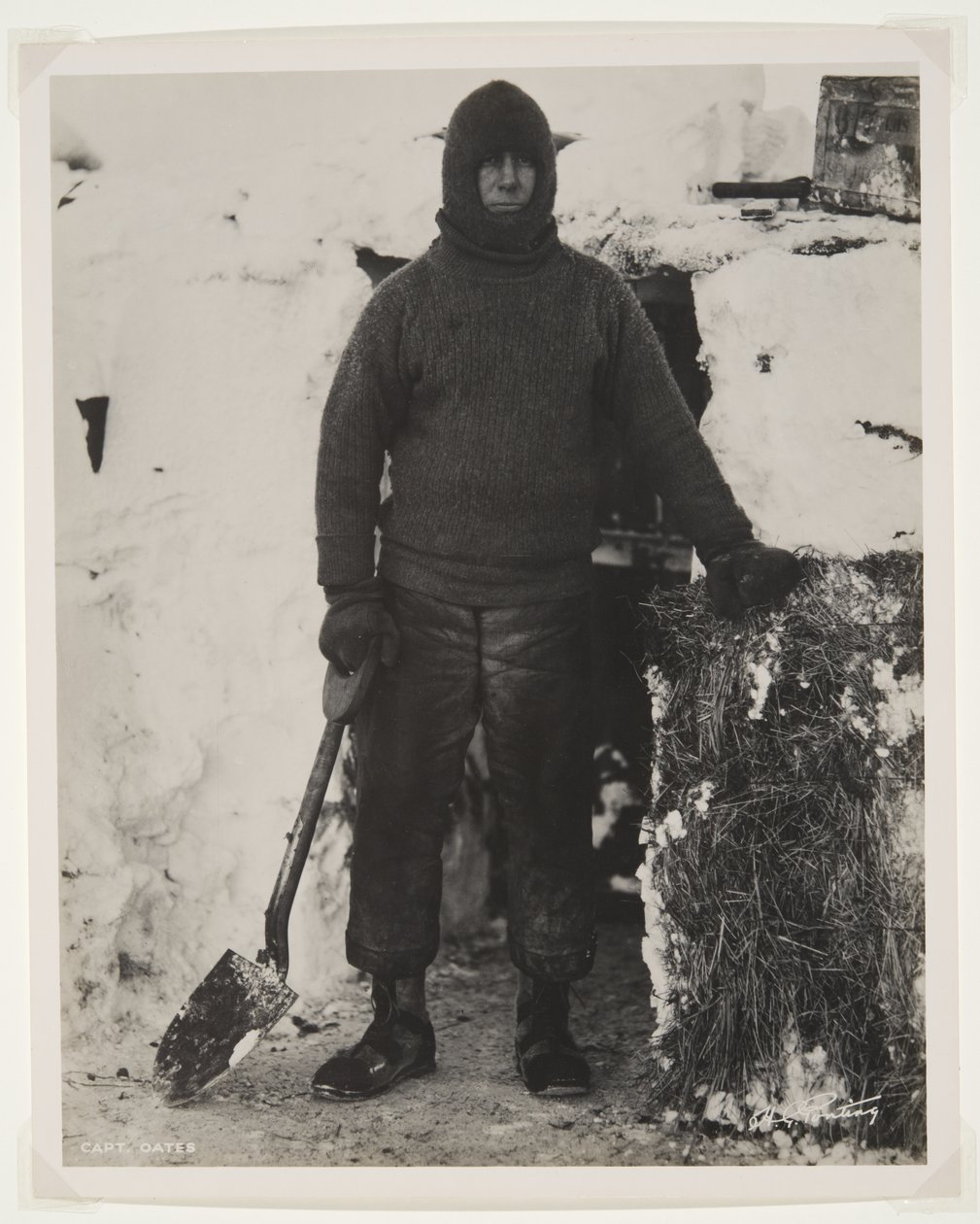 Capt. Oates during the Terra Nova Expedition (1910-13) to the South Pole by Herbert Ponting
