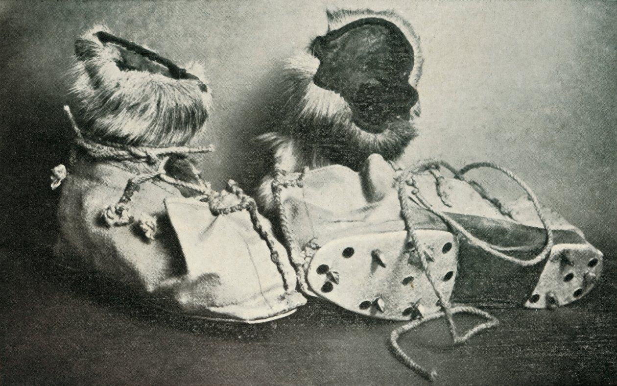 Finnesko with Crampons by Herbert Ponting