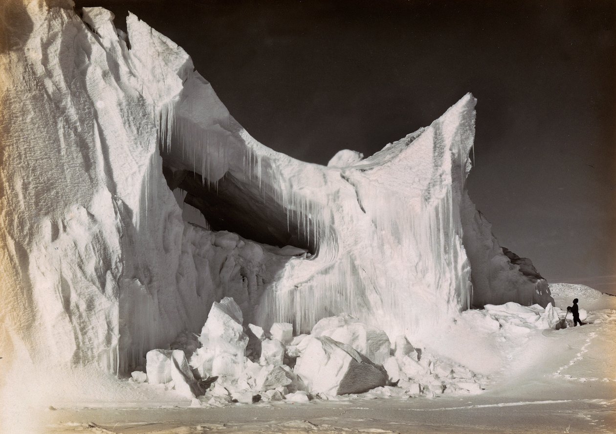 Ice Castle at the End of Winter Filmed During the English Expedition to the Antarctic by Herbert Ponting