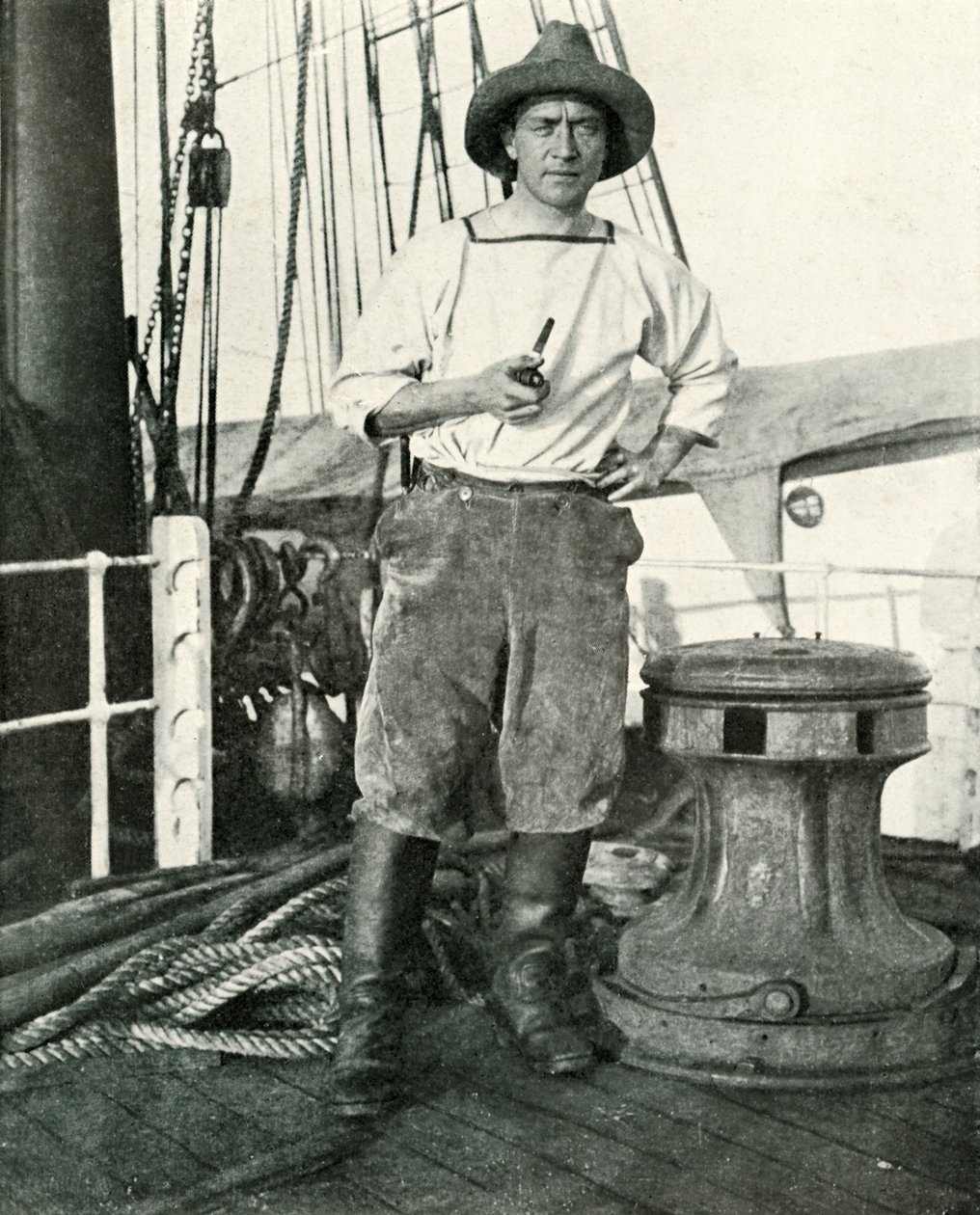 Lieut. H. E. De P. Rennick, c1910-1913, 1913 by Herbert Ponting