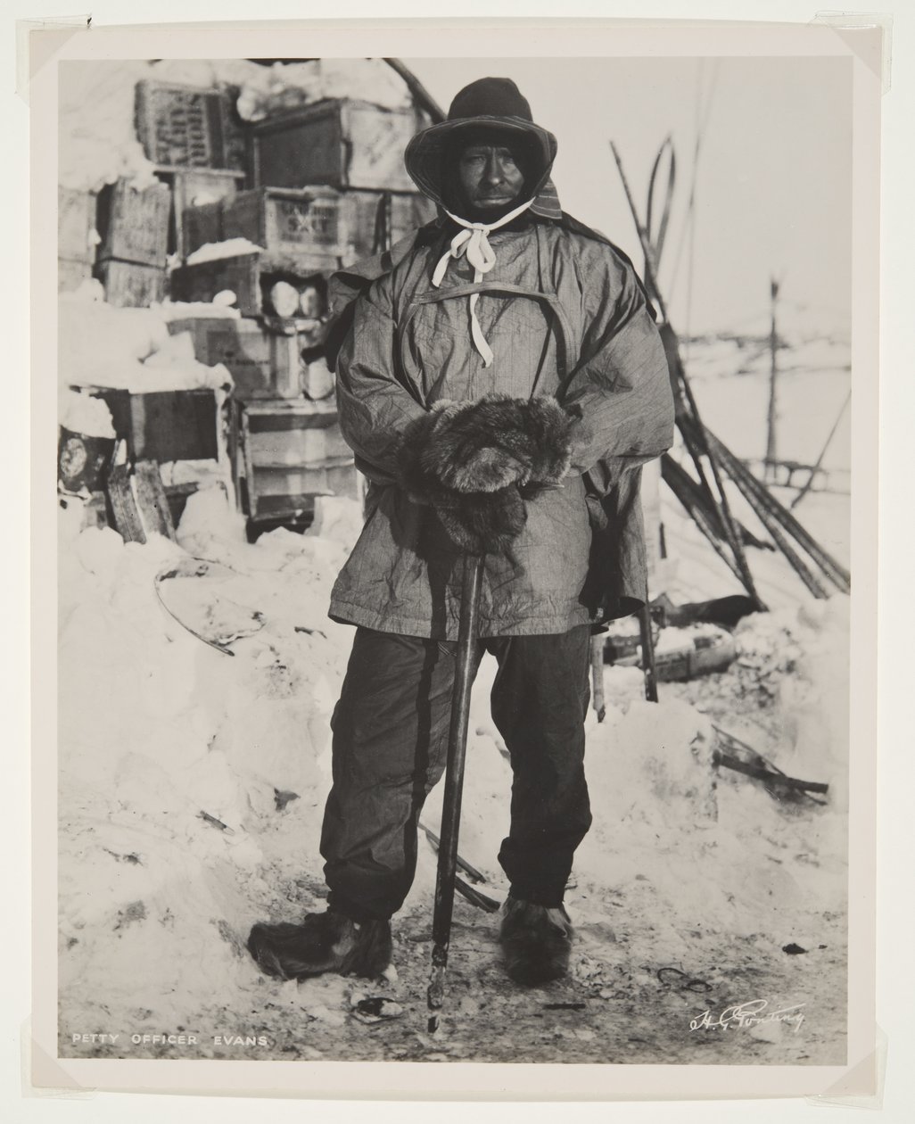 Petty Officer Evans during the Terra Nova Expedition (1910-13) to the South Pole by Herbert Ponting