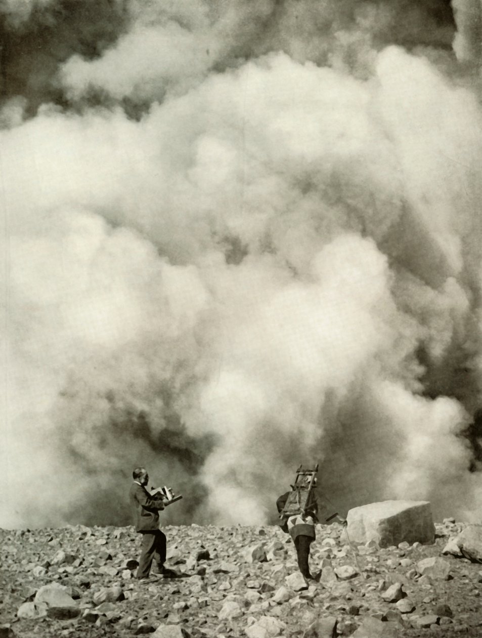 Smoke and Steam Rising from Asama