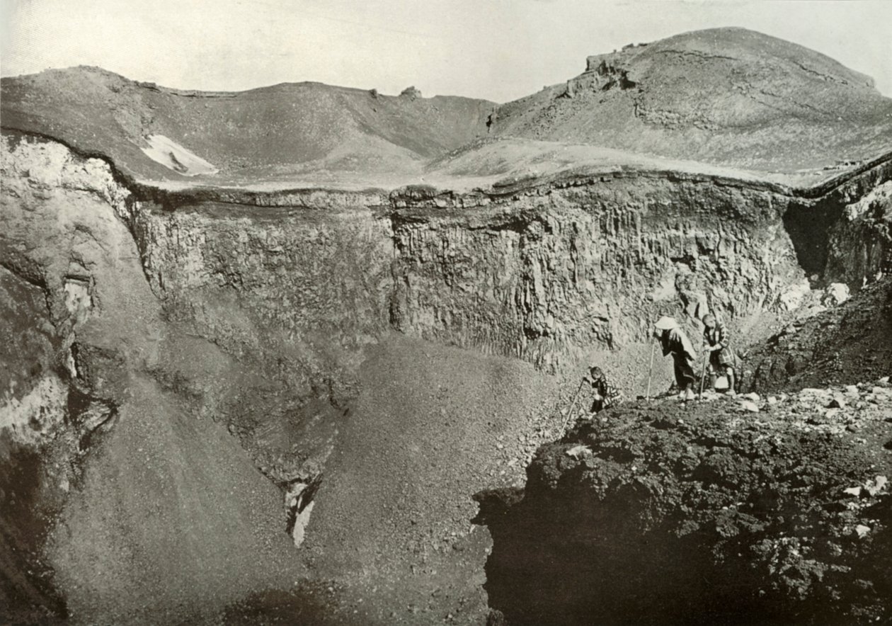 The Holy Crater of Fuji-San, 1910 by Herbert Ponting