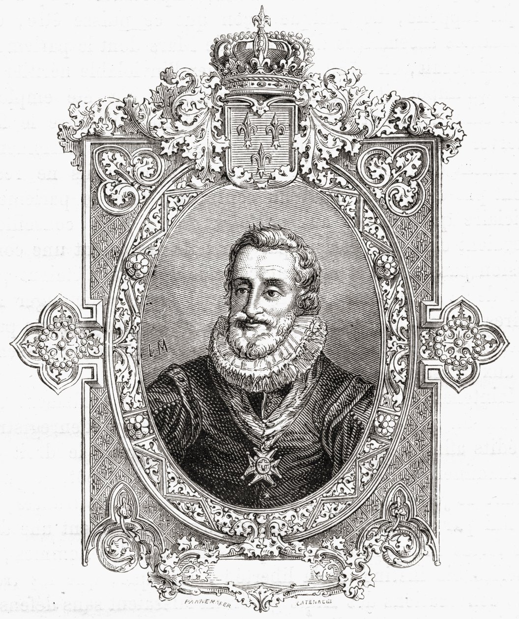 Henri IV, engraved by Pannemaker-Ligny, from 