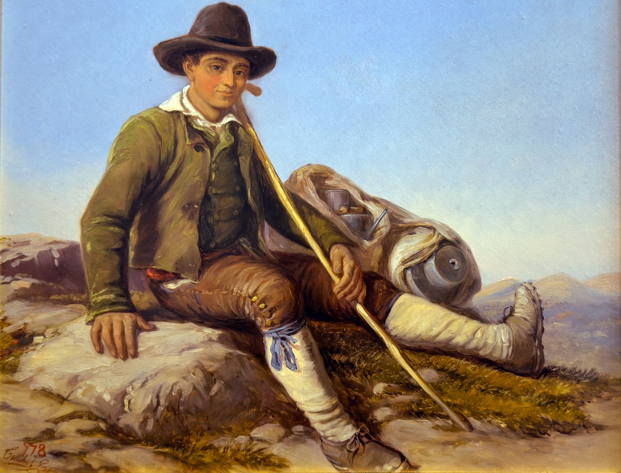 Shepherd of La Brigue, c.1850 by Hercule Trachel
