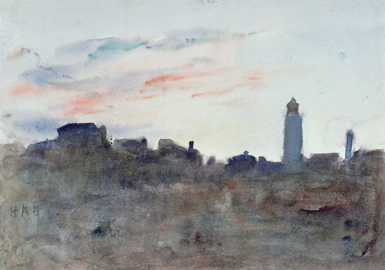 After Sunset, View from the Artist