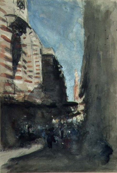 A Street in Cairo by Hercules Brabazon Brabazon