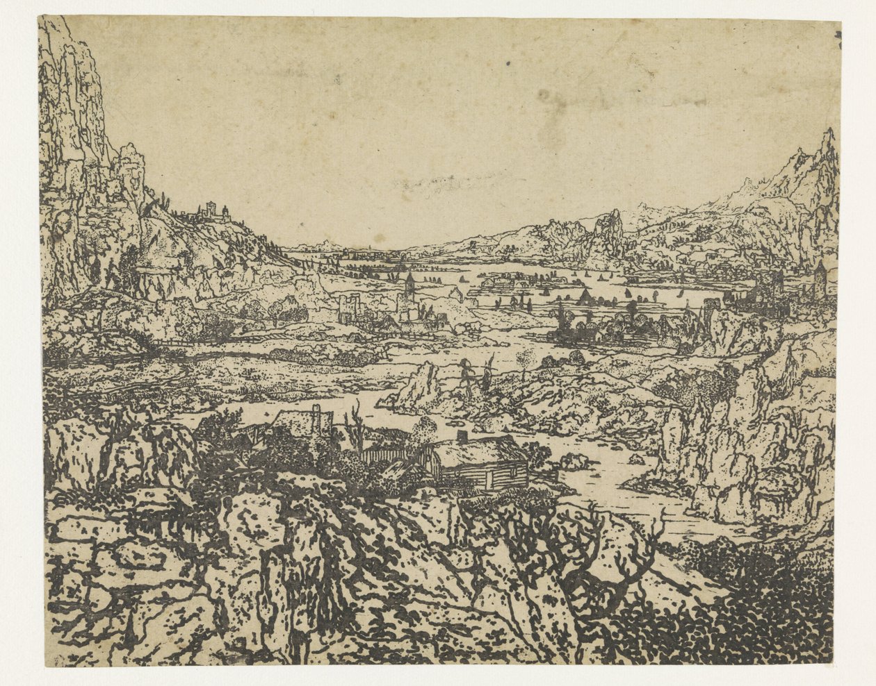 Mountain Valley with a Winding River by Hercules Segers