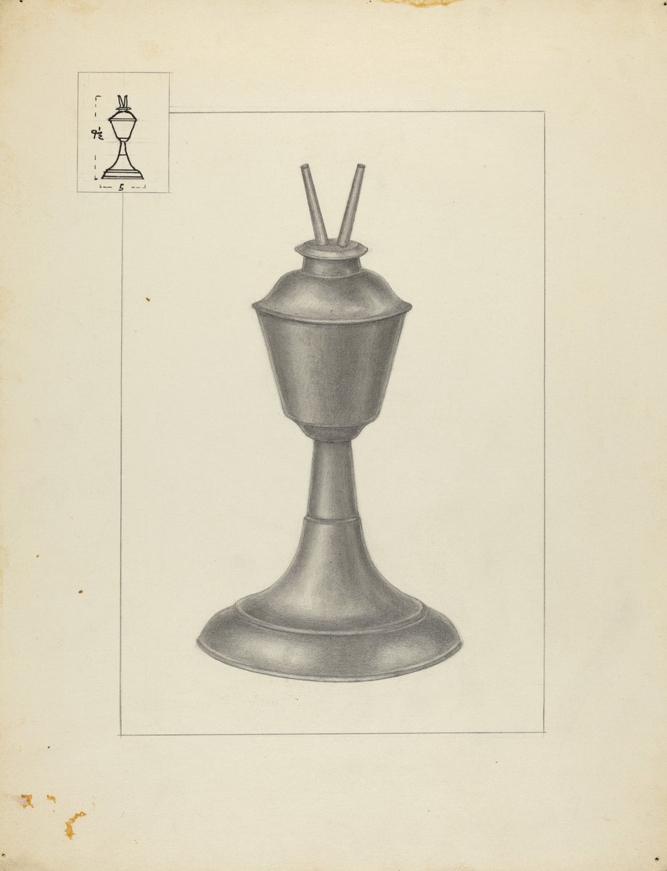 Camphene Lamp by Herman Bader