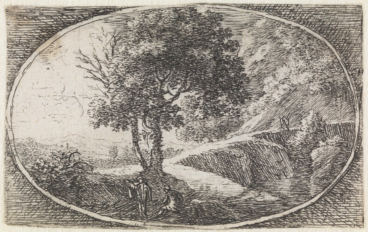 Landscape (No. 11 from the series: Variae Campestrum Fantasiae) by Herman van Swanevelt
