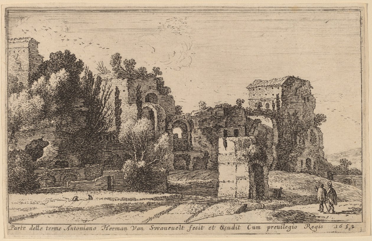 The Baths of Caracalla by Herman van Swanevelt