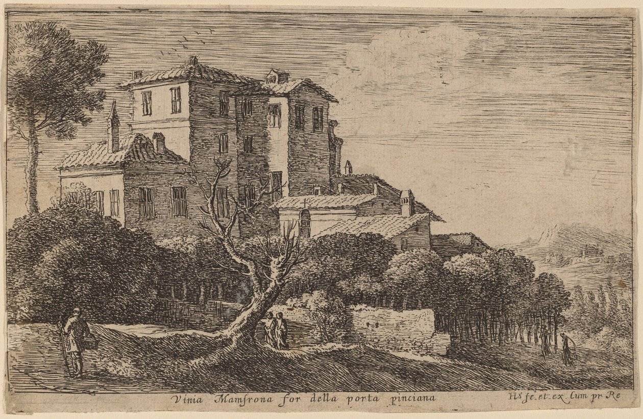 View of the Vineyard of the Villa Mamsrona by Herman van Swanevelt