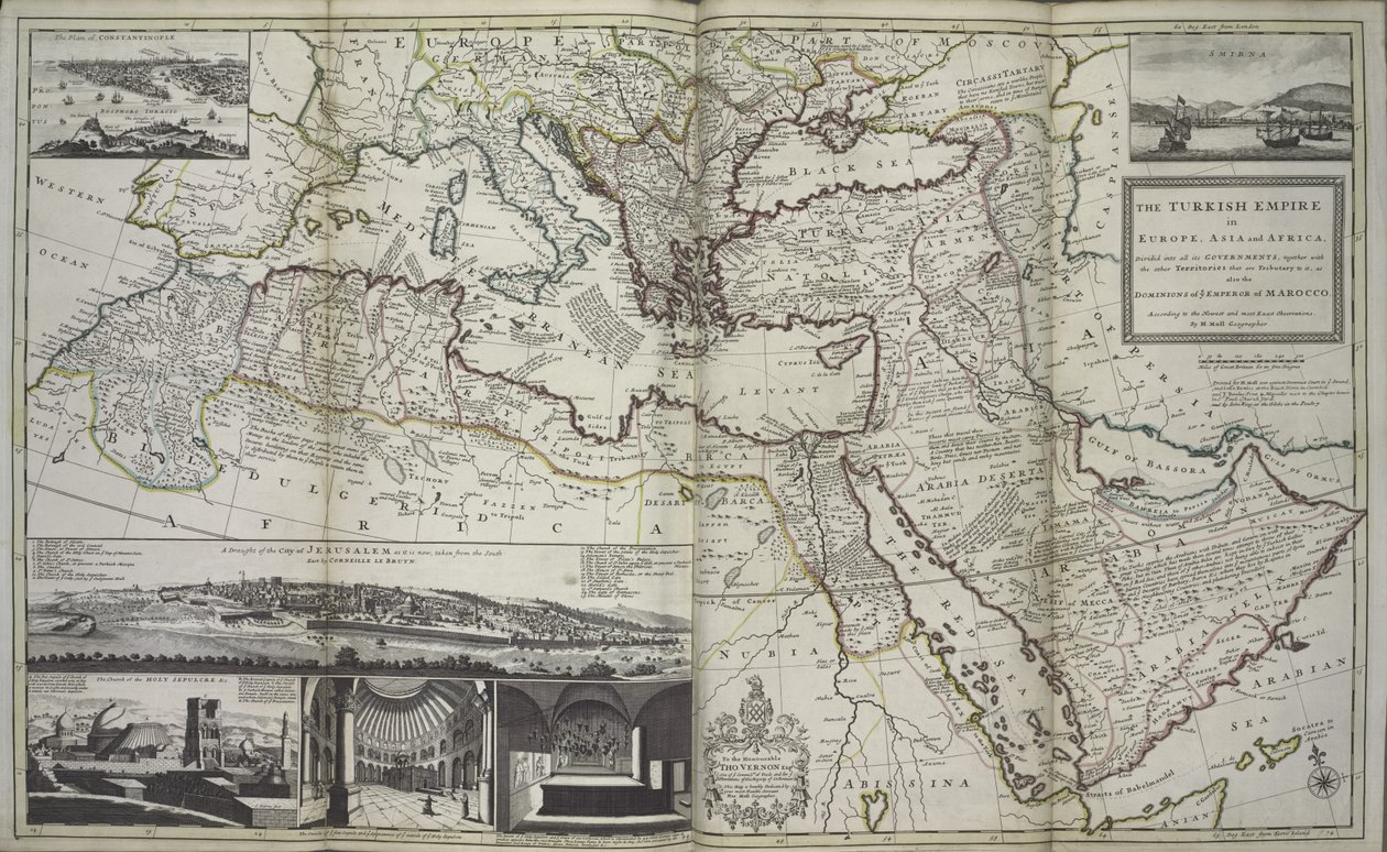The Turkish Empire in Europe, Asia and Africa by Hermann Moll